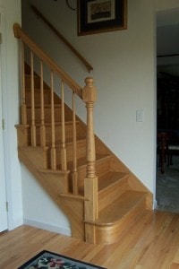 New wood stair