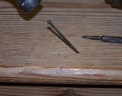 Tools to fix a squeaking stair