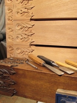 Various planes, chisels, sanders, and other woodworking tools are necessary to create detailed for quality stairs