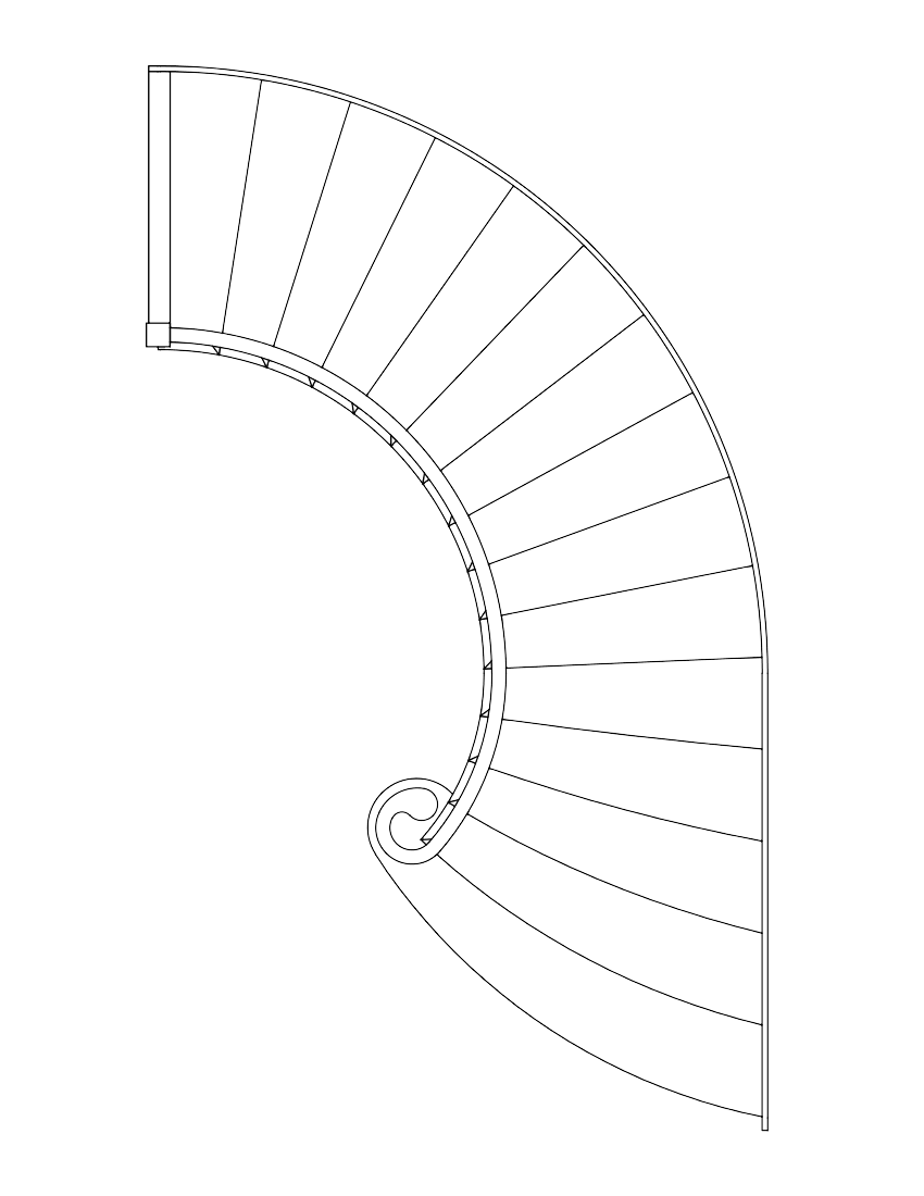 Compound Radius Circular Staircase