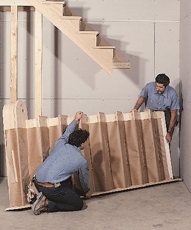 Installing Lower Stair Section 